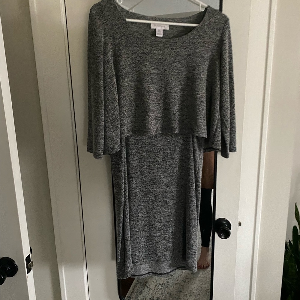 Motherhood maternity knee length breastfeeding dress  size small